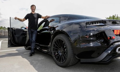 Mark Webber test drives the new Porsche Mission E (video)