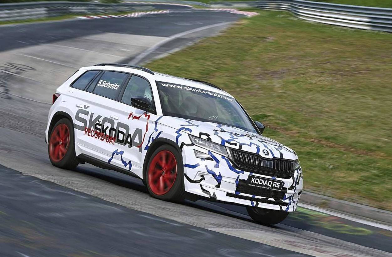 Upcoming Skoda Kodiaq RS claims 7-seat SUV Nurburgring record (video)