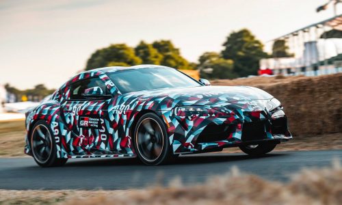A90 Toyota Supra makes driving debut at Goodwood (video)