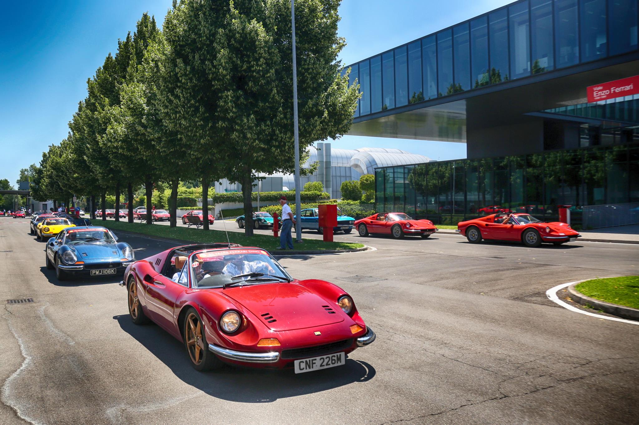 Ferrari Dino parade of 150 sets record for 50th anniversary