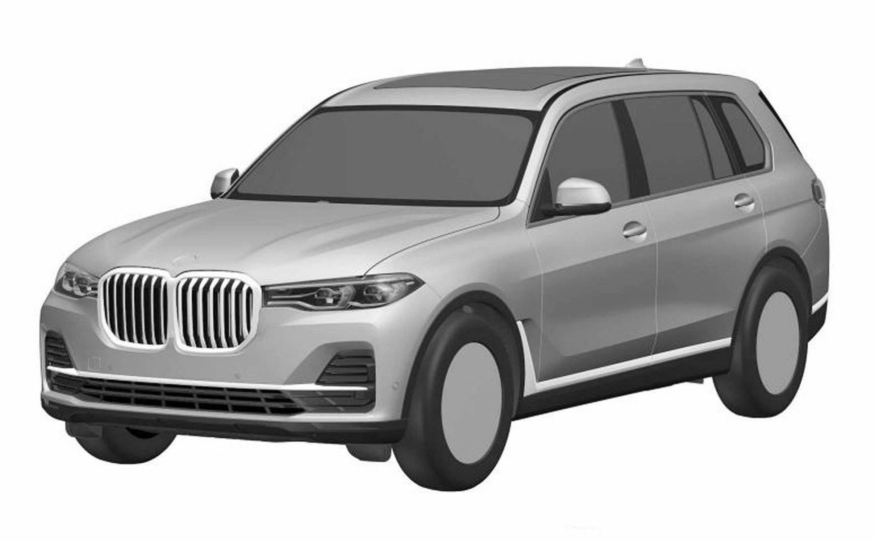 BMW X7 patent images surface, reveal production design