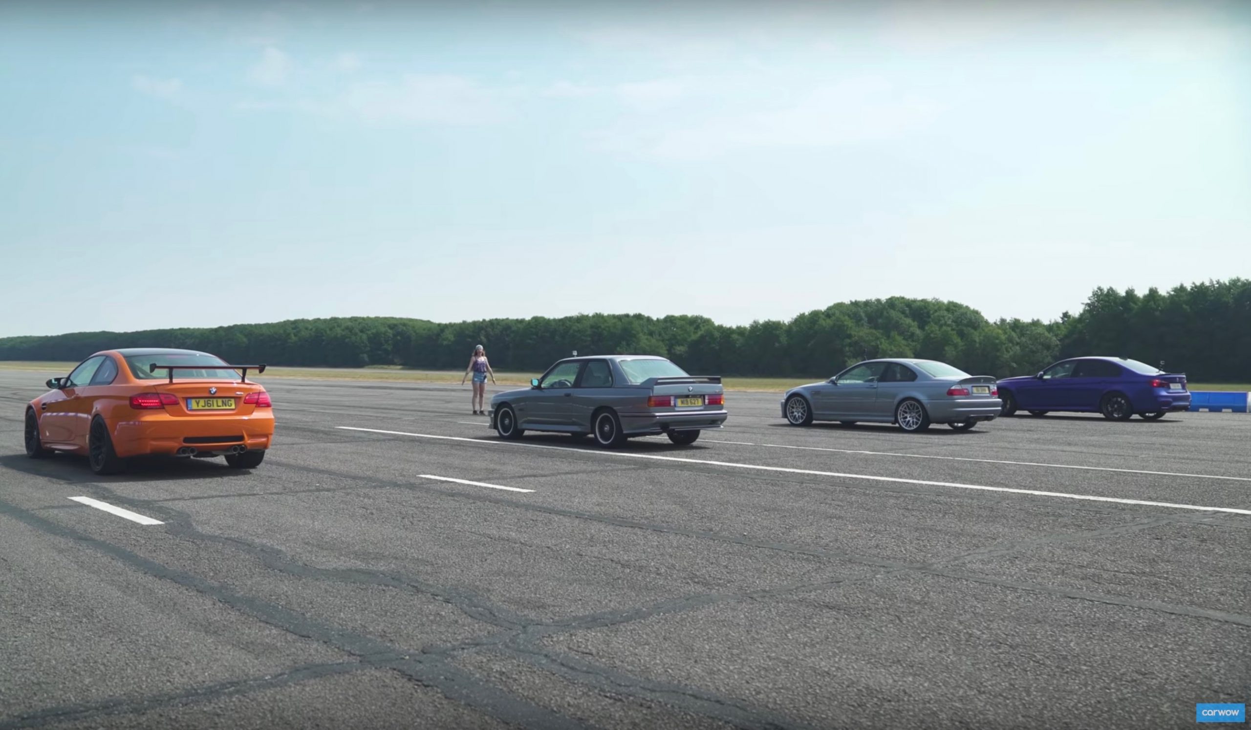 Video: 4 generations of BMW M3 drag race for fun
