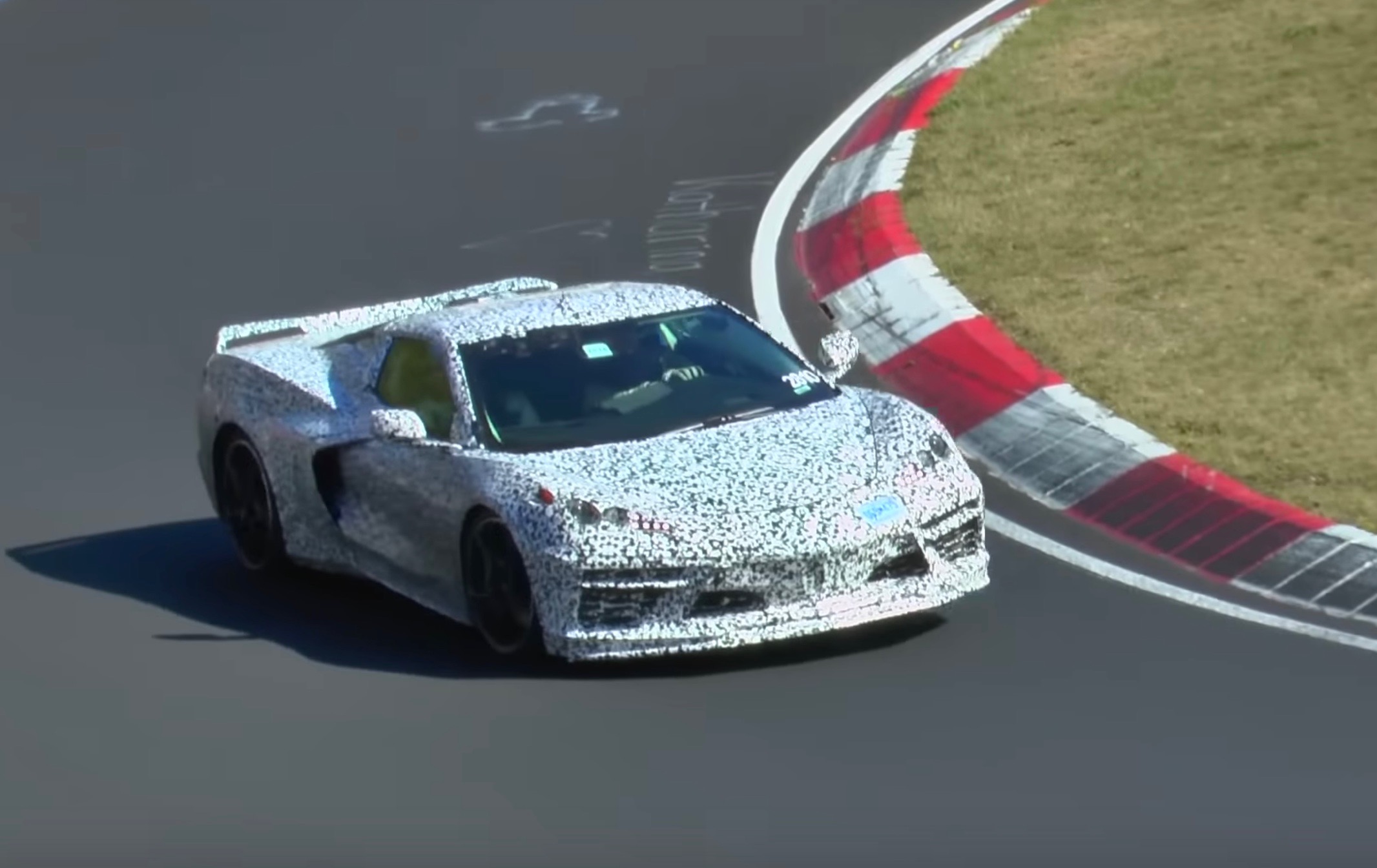 Chevrolet C8 Corvette (mid-engine) spotted at Nurburgring (video)