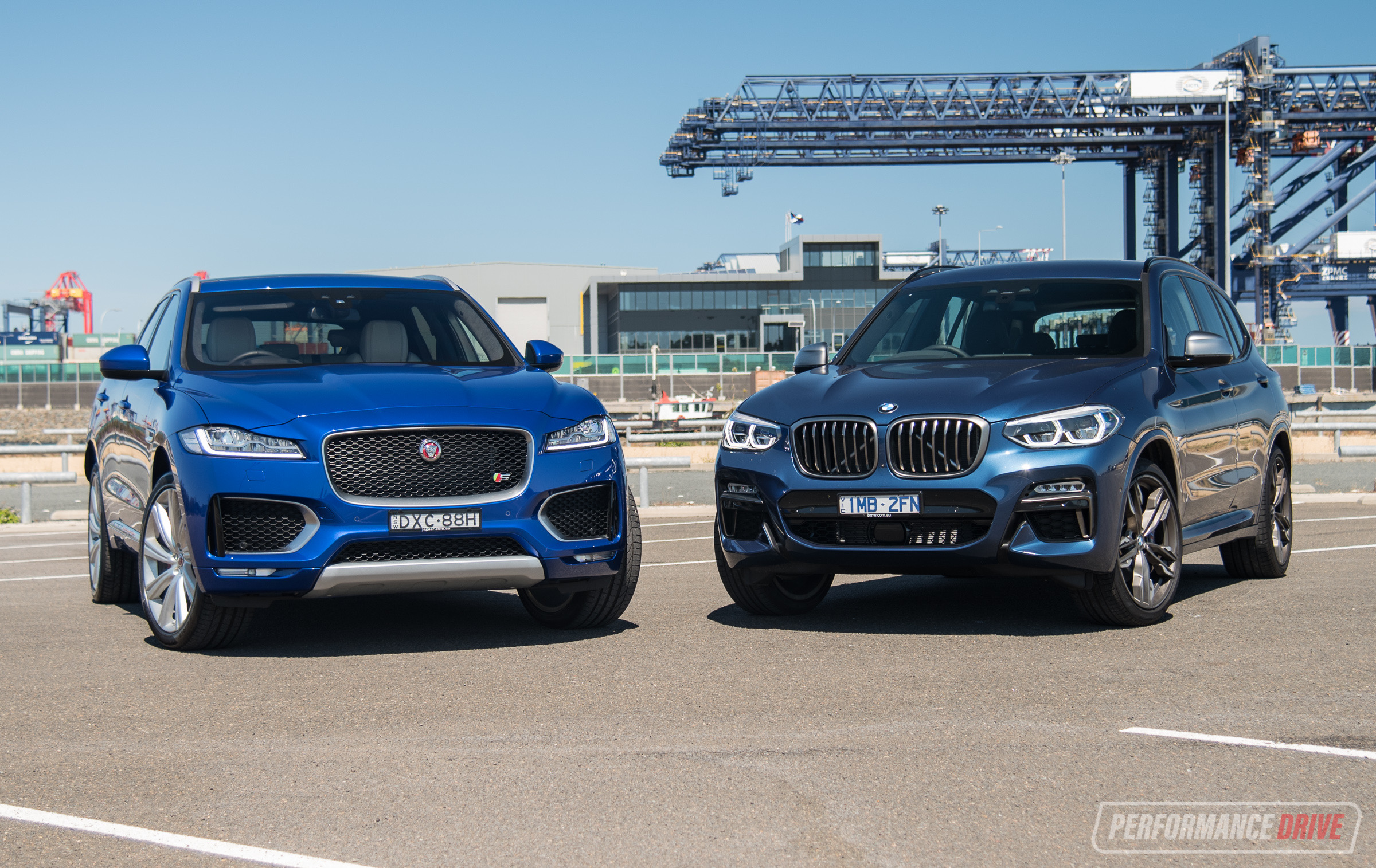 2018 Jaguar F-PACE S vs BMW X3 M40i: Performance SUV comparison (video)