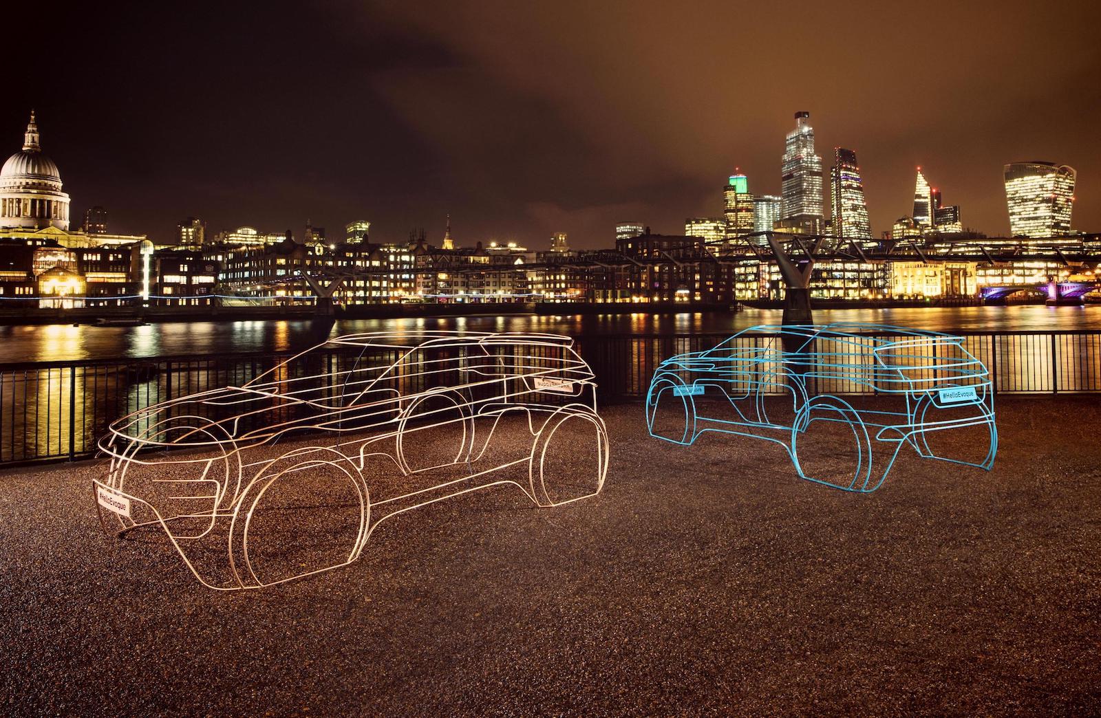 2020 Range Rover Evoque previewed with art sculptures