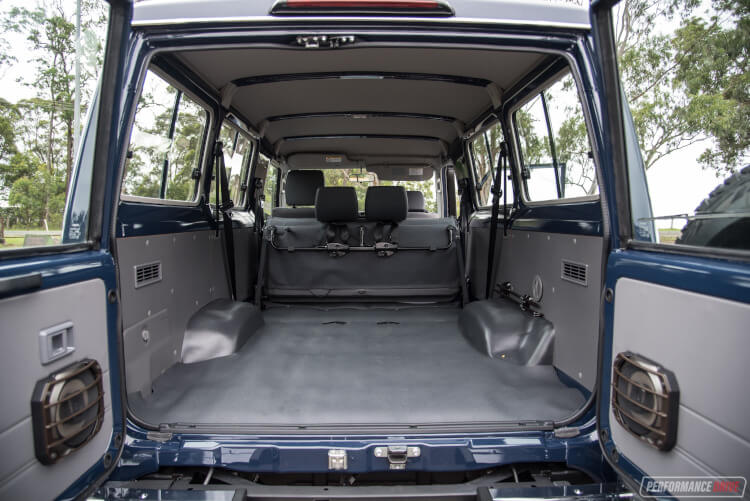 2019 Toyota LandCruiser 78 Series Troop Carrier max cargo space
