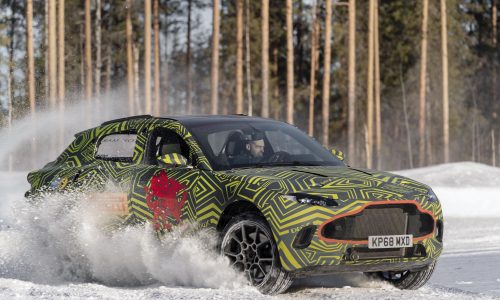 Aston Martin DBX SUV testing moves to freezing conditions (video)