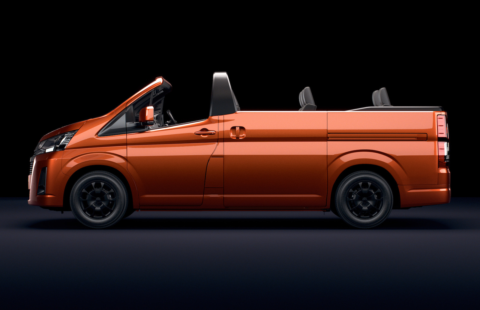 Toyota HiAce Convertible is a joke, but very cool