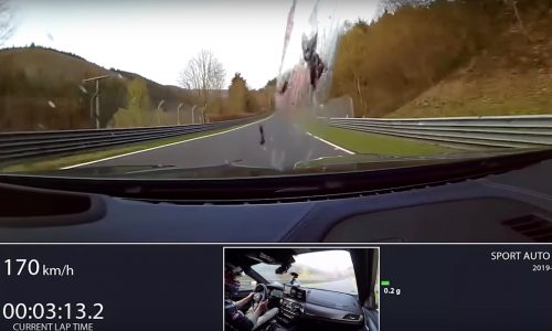 Video: 2019 BMW M5 Competition laps Nurburgring in 7:35.90, hits bird