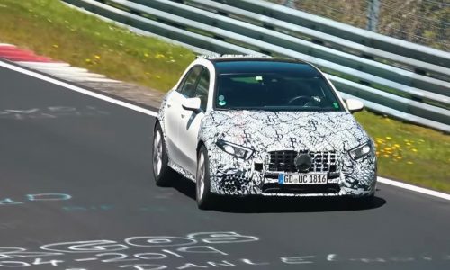 2020 Mercedes-AMG A 45 spotted, looks very fast (video)