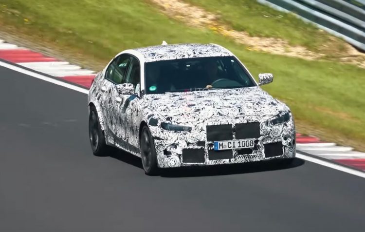 2021 bmw m3 'g80' spied at nurburgring, awd grip? (video