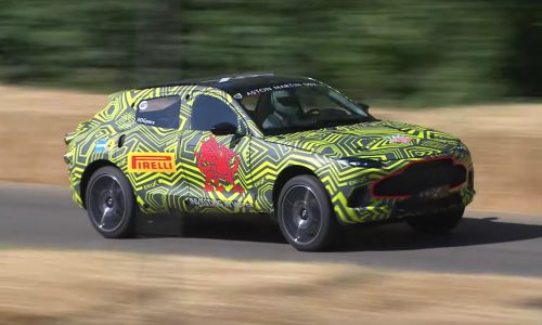 Aston Martin DBX takes on Goodwood, V8 confirmed (video)