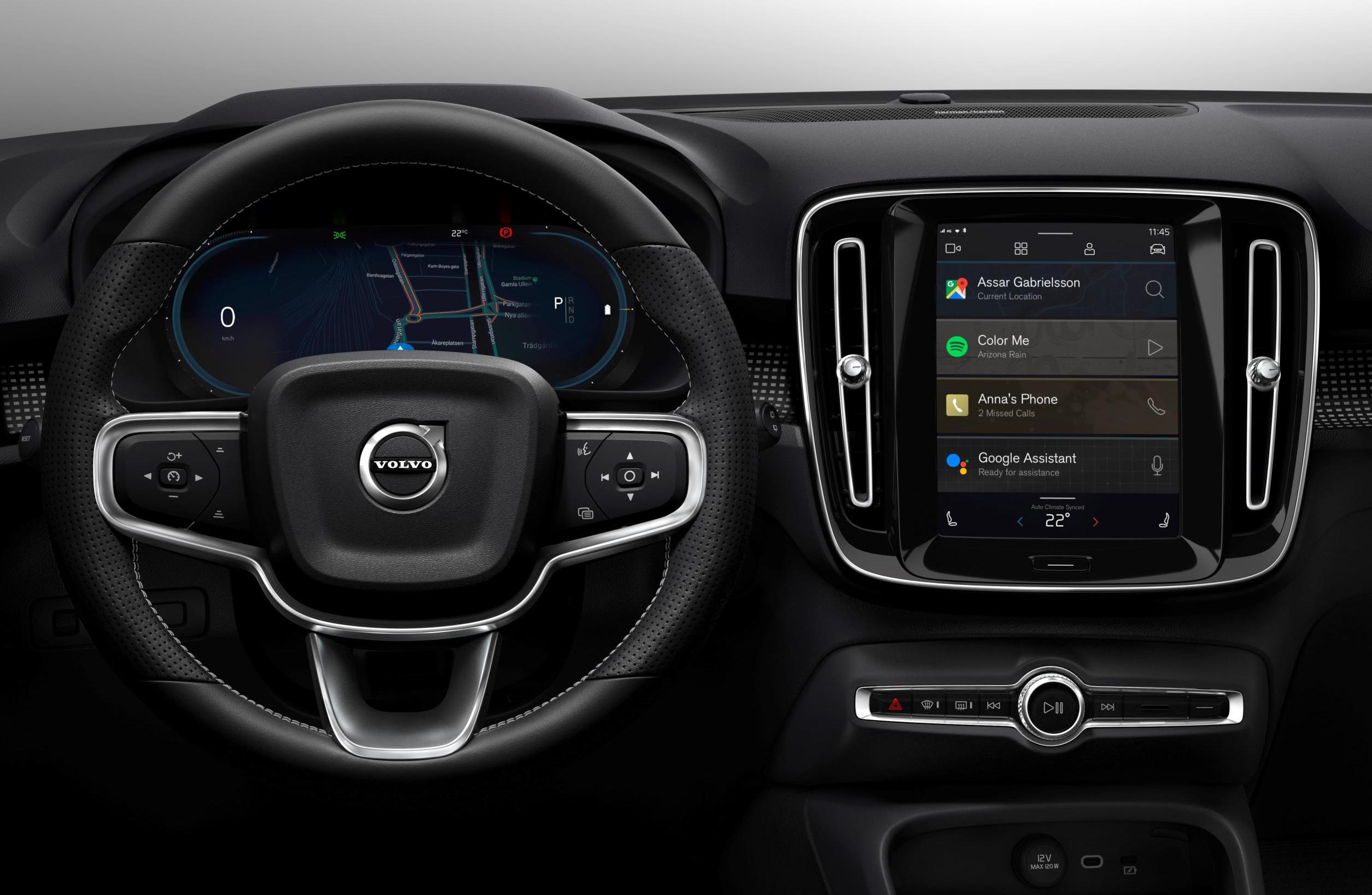 Volvo XC40 electric debuts new Android/Google infotainment system