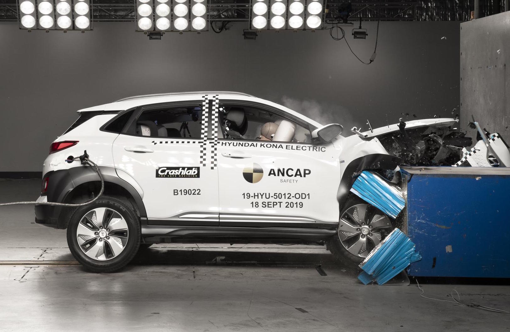 Hyundai Kona Electric earns 5-star ANCAP safety, first EV crash tested