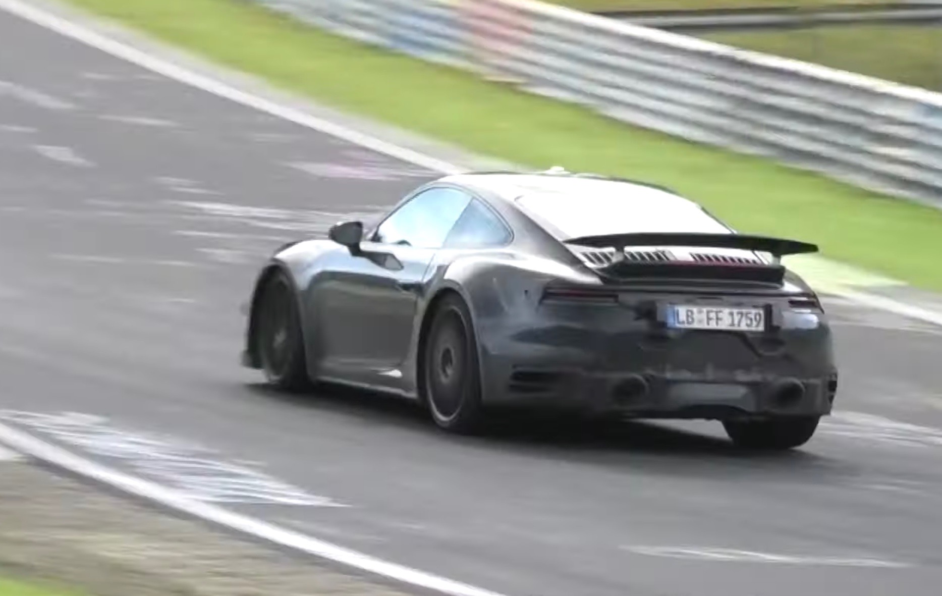 2020 Porsche 911 Turbo spotted, looks fast at Nurburgring (video)