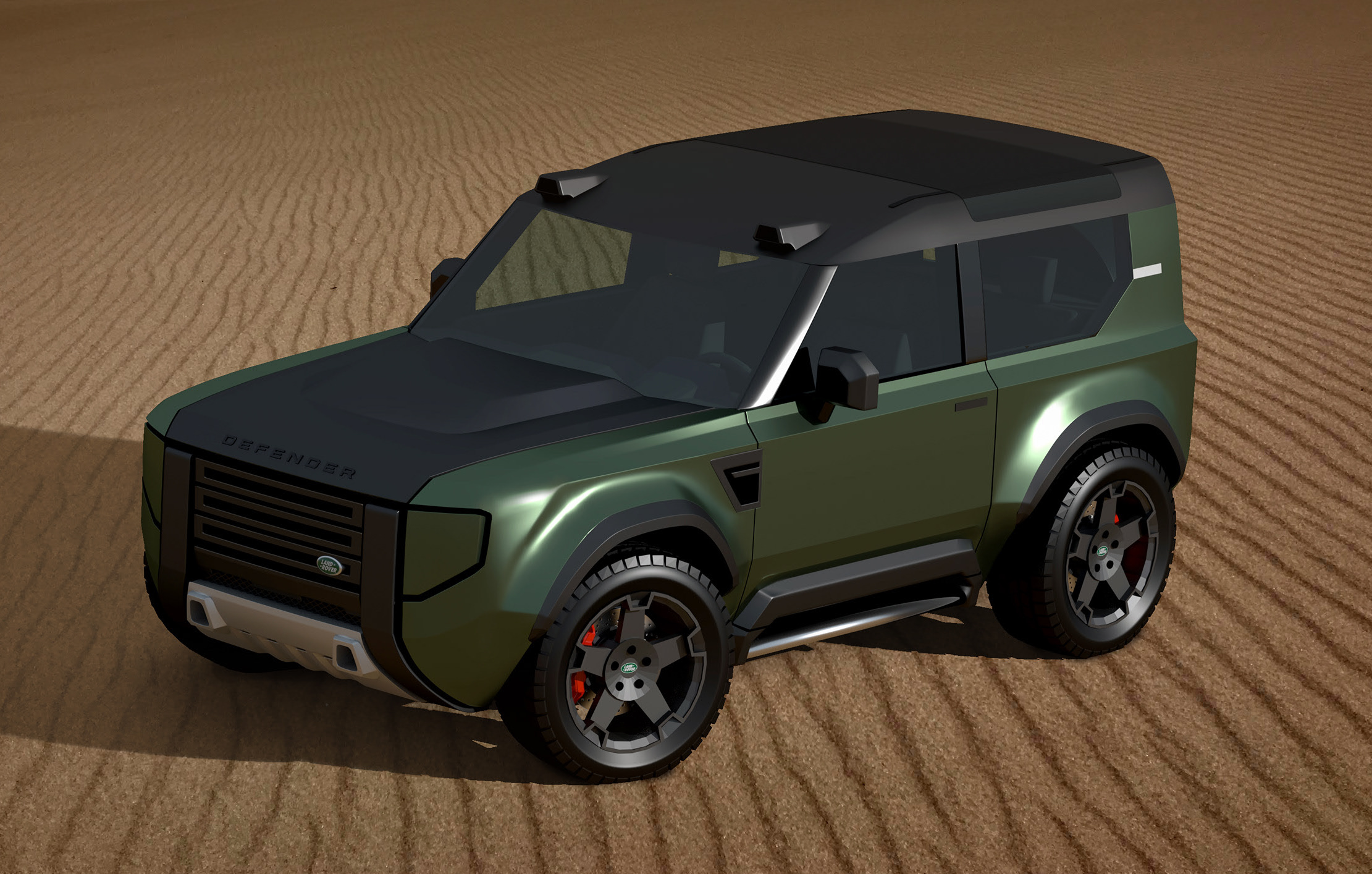 Baby Land Rover Defender envisioned, premium Jimny rival?