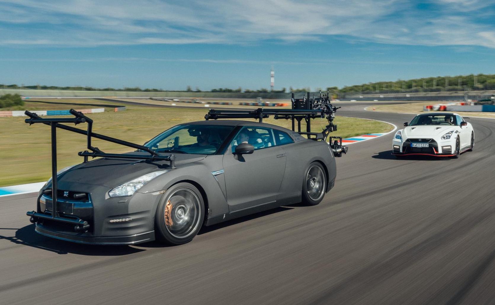 Stunt driver uses Nissan GT-R as camera car for Nismo film (video)