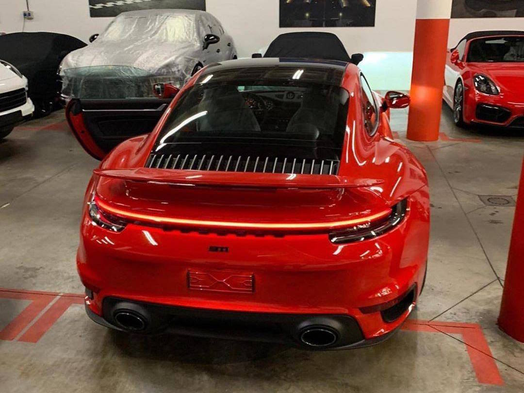 2020 992 Porsche 911 Turbo S revealed, spied in garage