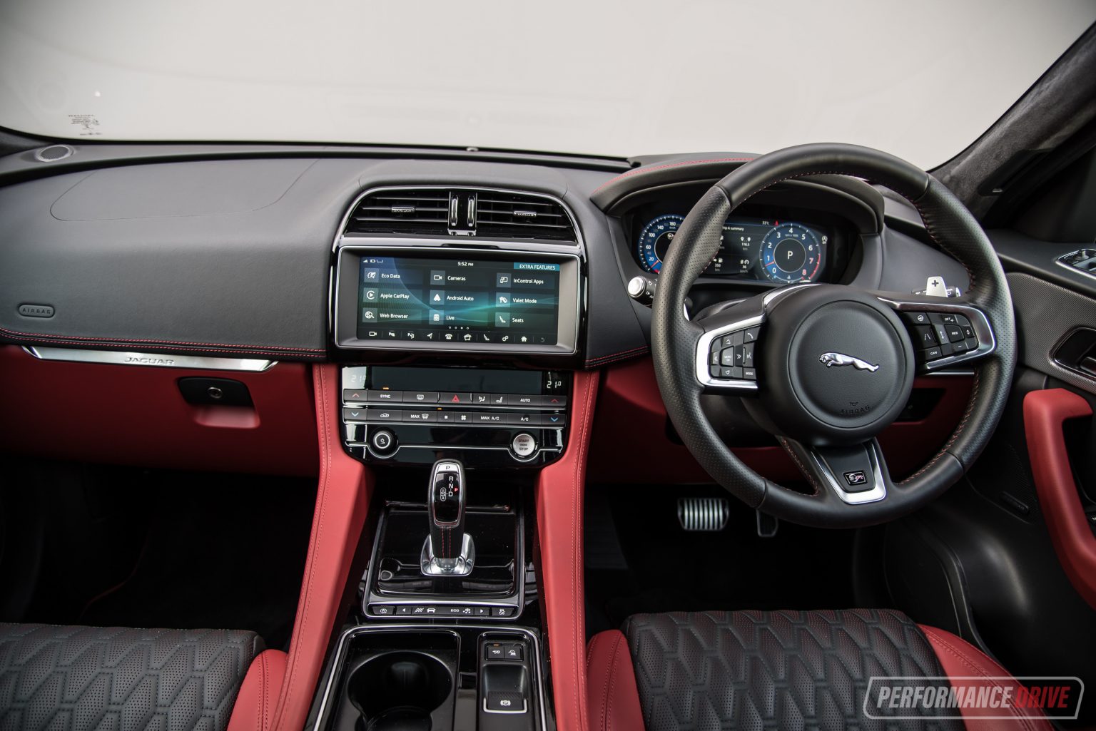 2020 Jaguar F-PACE SVR-interior – PerformanceDrive