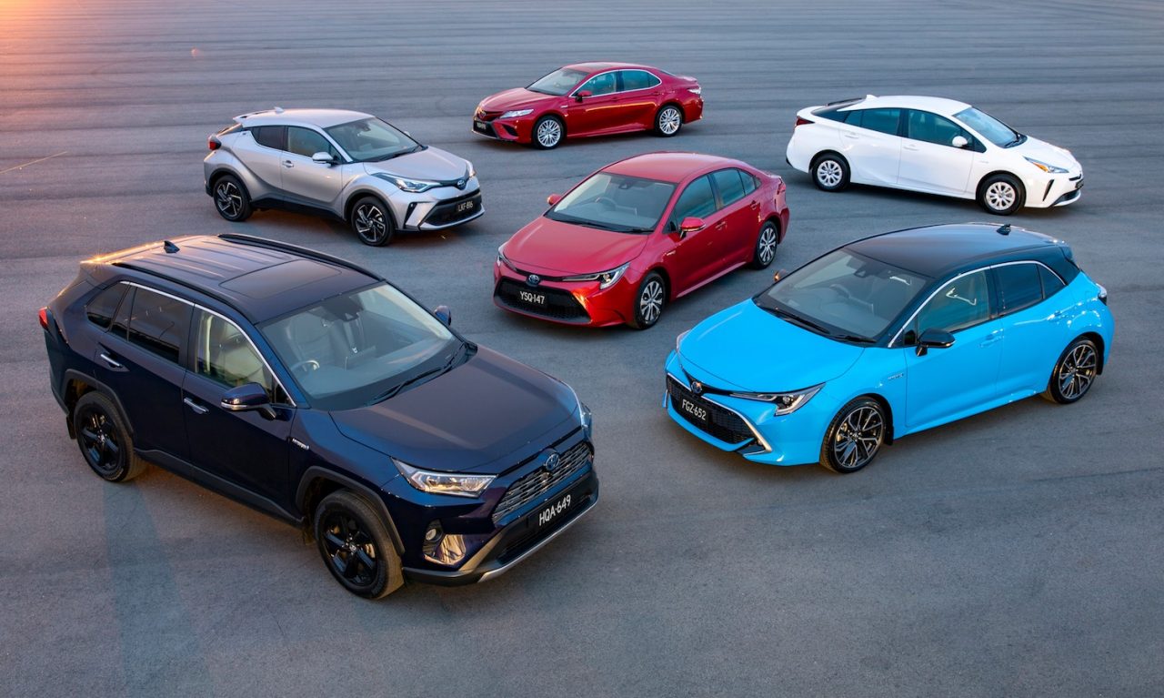 2019 Toyota Hybrid Australian vehicle range