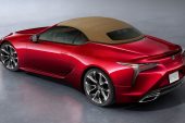 2021 Lexus LC convertible-rear roof