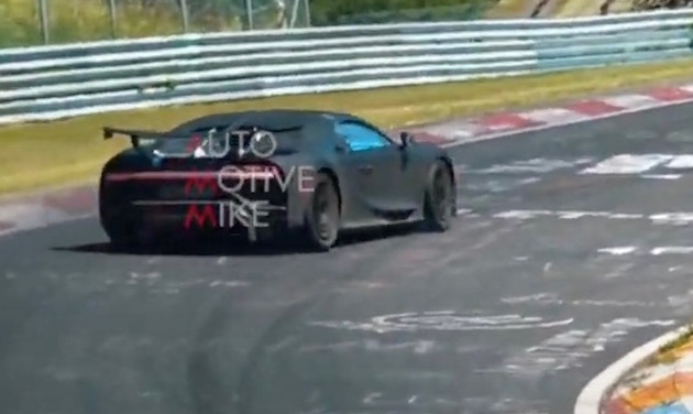 Bugatti Chiron Pur Sport spotted testing at Nurburgring, epic speed (video)