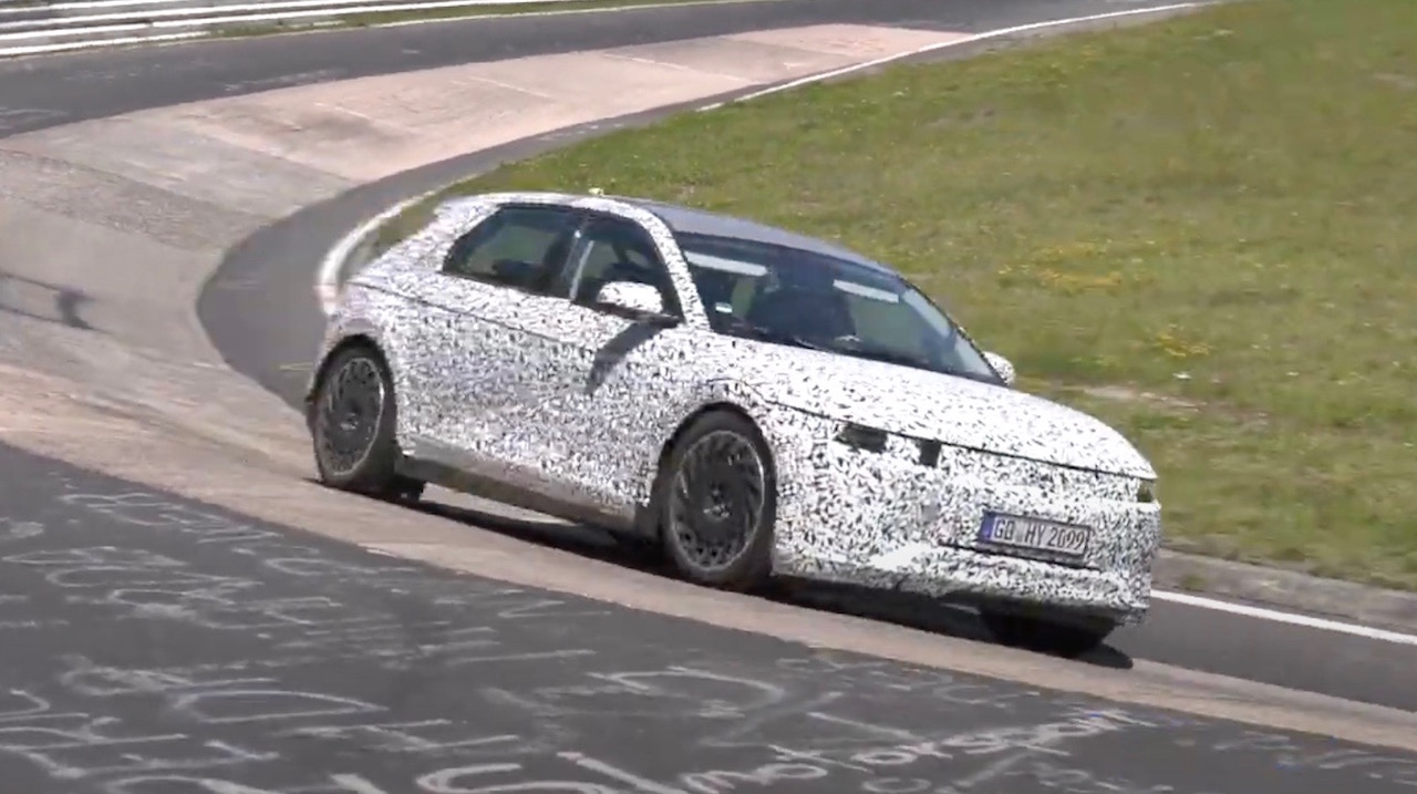 Hyundai’s new IONIQ 5 electric crossover spotted at Nurburgring (video)