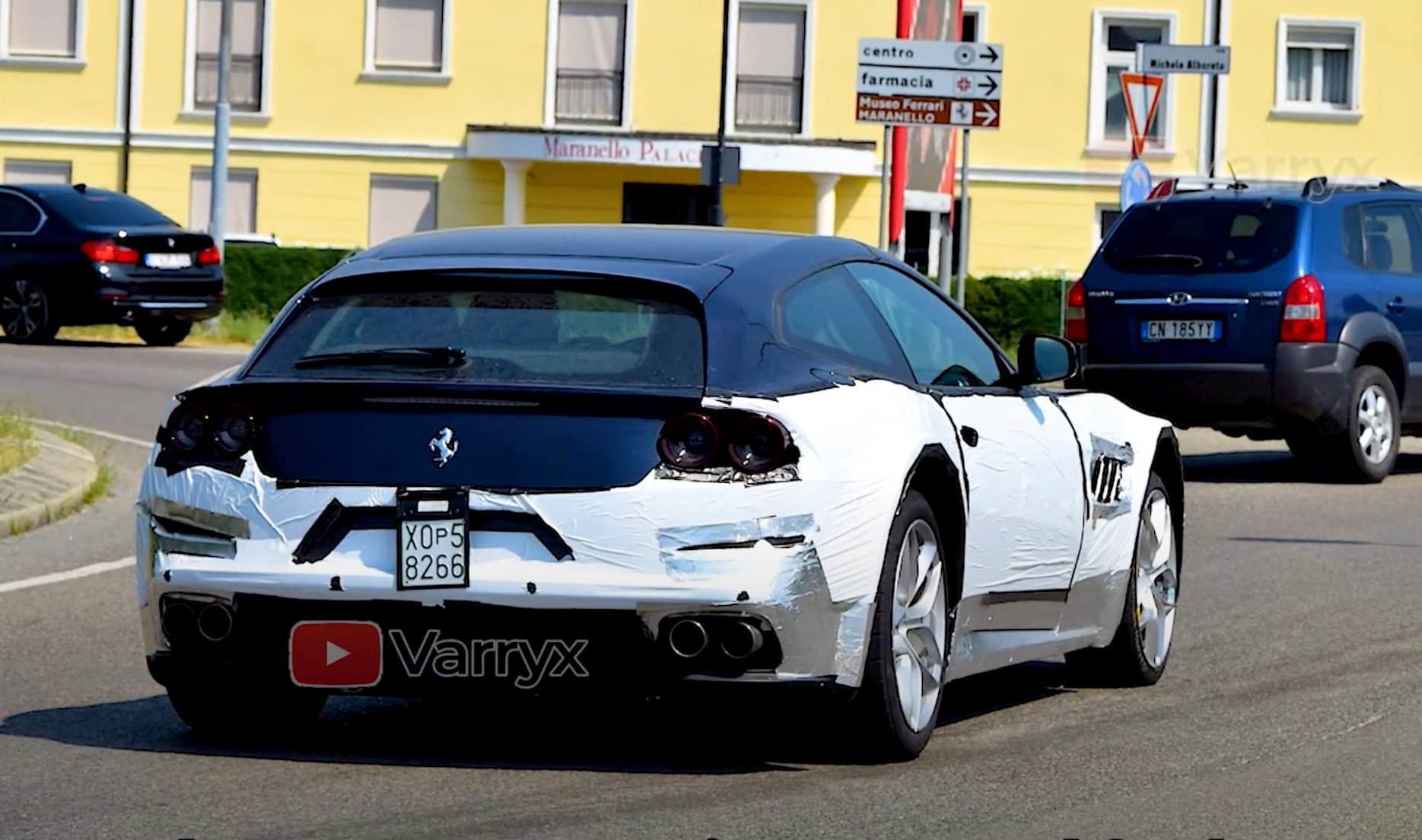 Ferrari ‘Purosangue’ SUV prototype spotted, wears GTC4Lusso body (video)