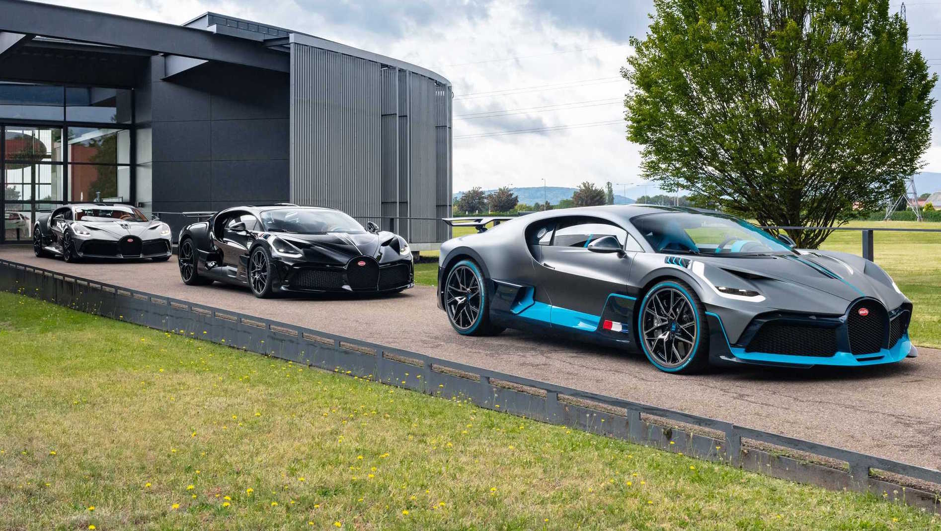 First Bugatti Divo examples roll of production line