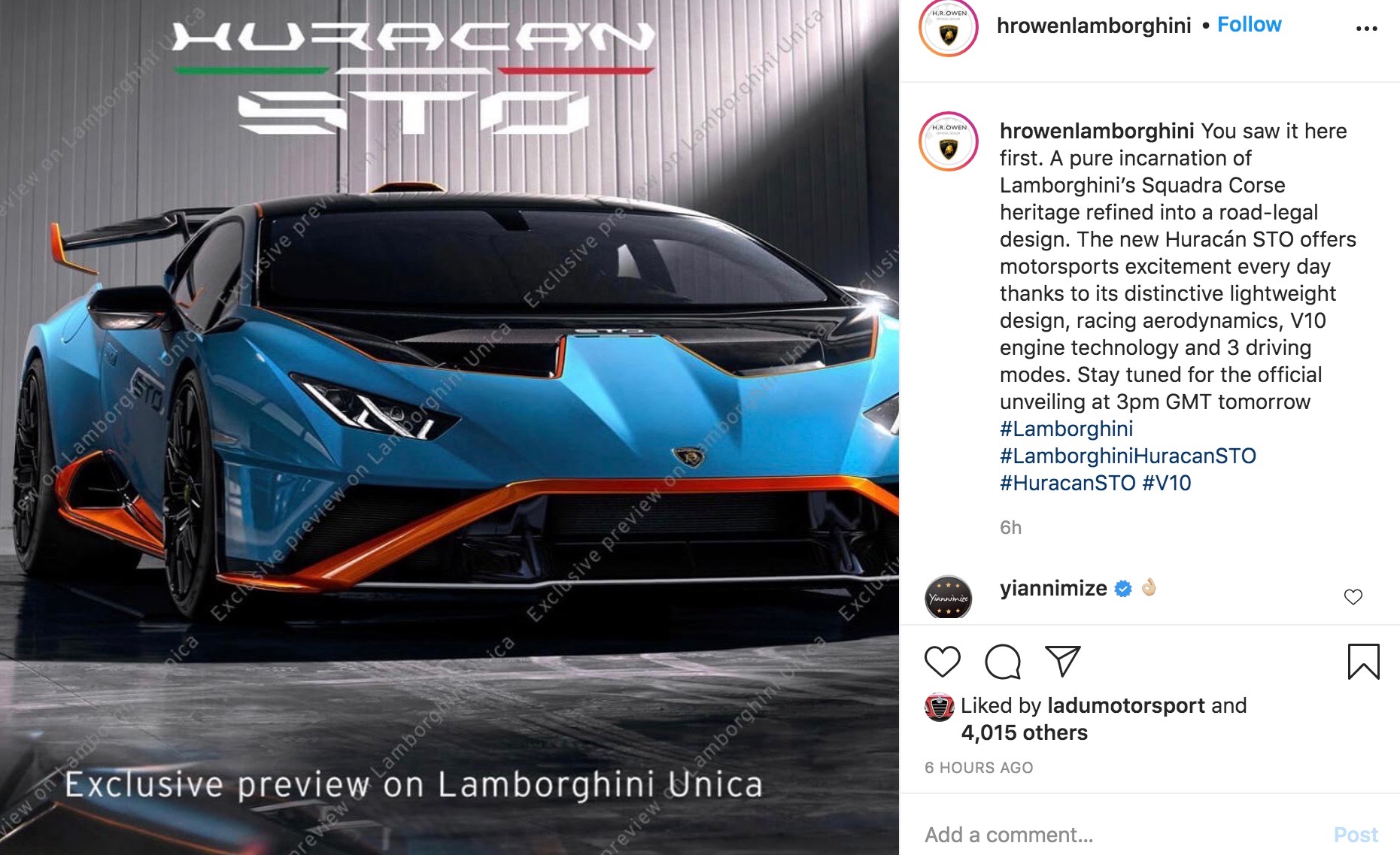 Lamborghini Huracan Sto Leaked, Insane Aero Kit – Performancedrive