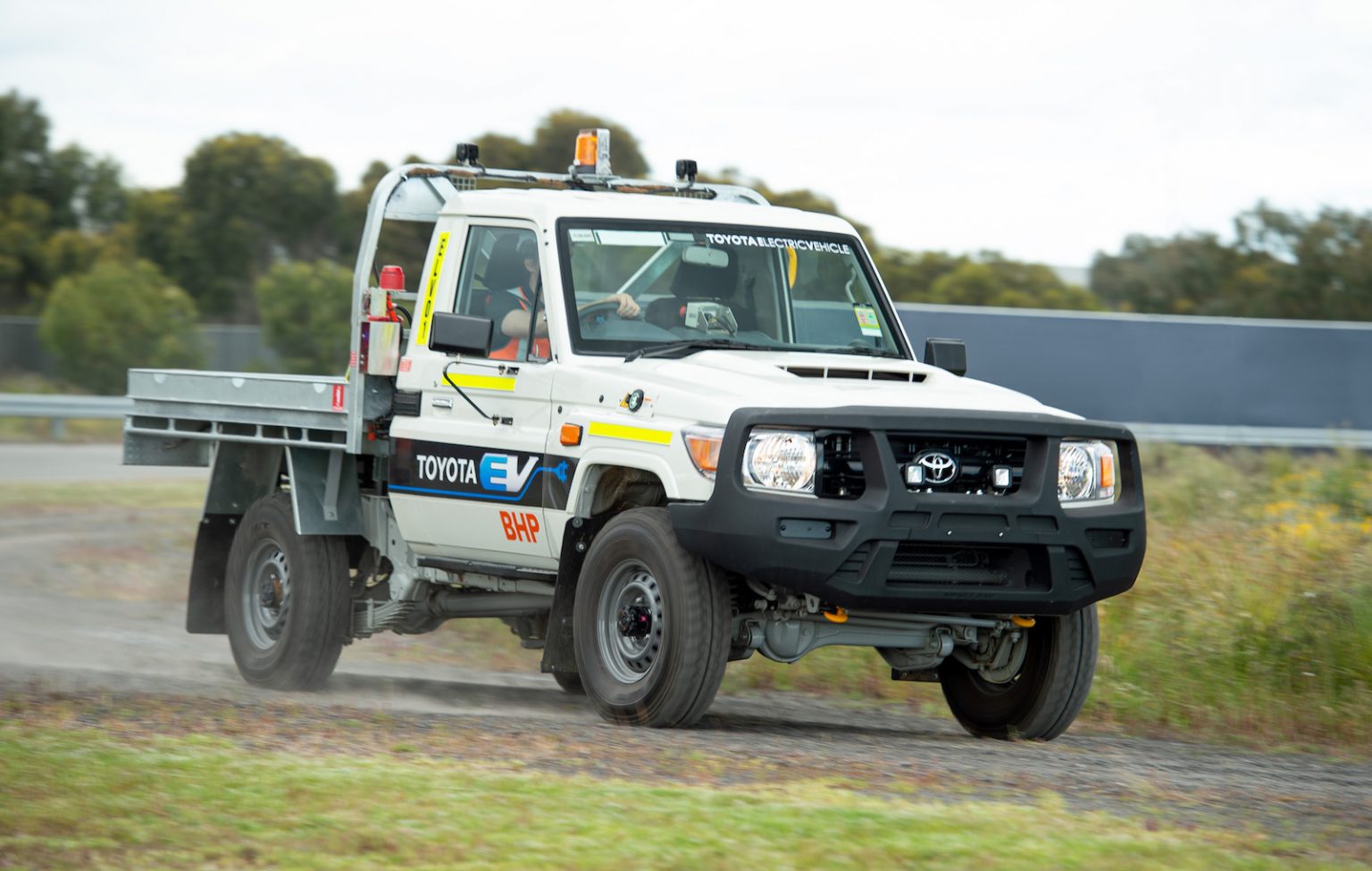 Electric Toyota LandCruiser 70 Series built for BHP mining