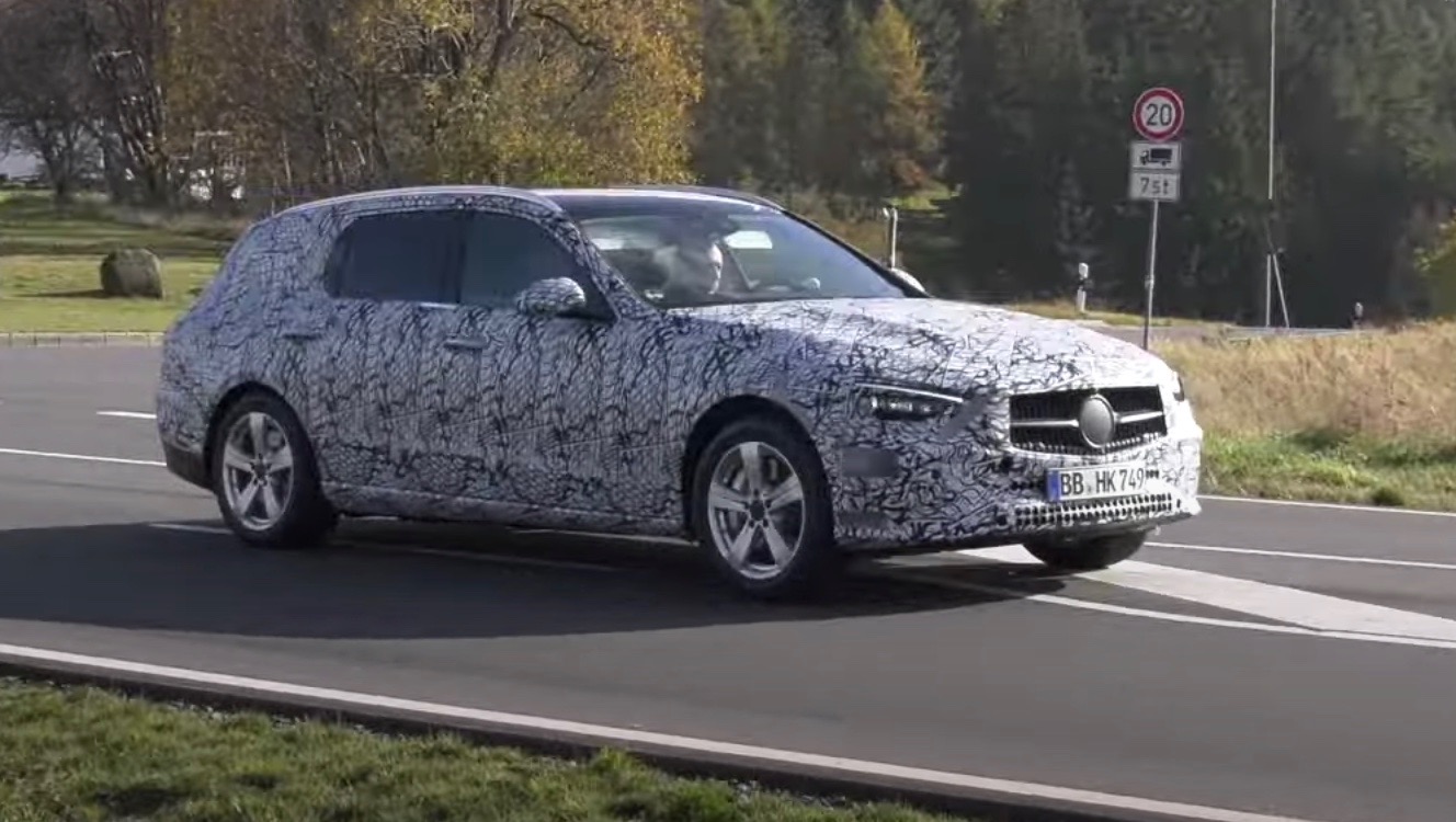 2022 Mercedes-Benz ‘W206’ C-Class Estate prototype spotted (video)