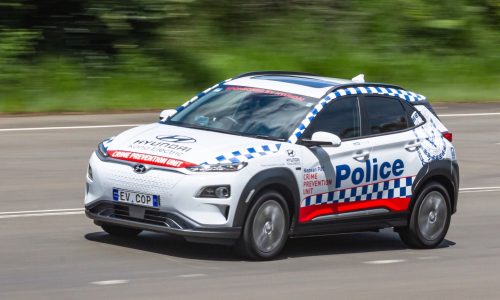 Hyundai Kona Electric police car joins NSW force