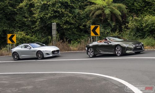 2021 Jaguar F-Type vs Lexus LC 500: Comparison (video)