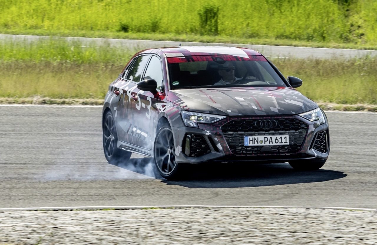 Audi RS3 Torque Splitter drift mode tested