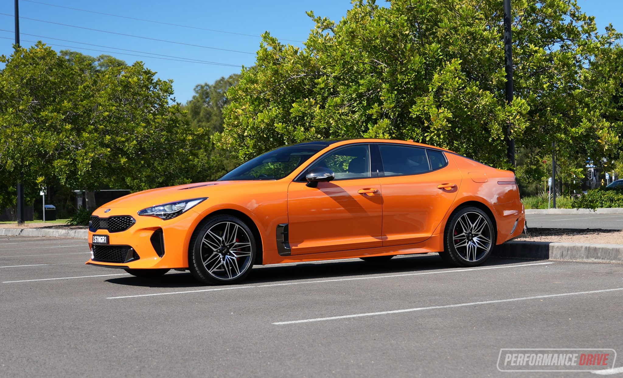 2021 Kia Stinger GT-orange – PerformanceDrive