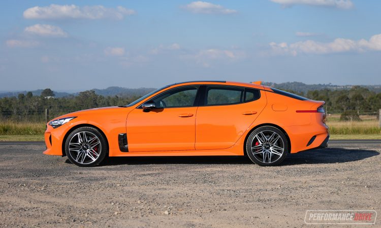 2021 Kia Stinger GT-side profile – PerformanceDrive