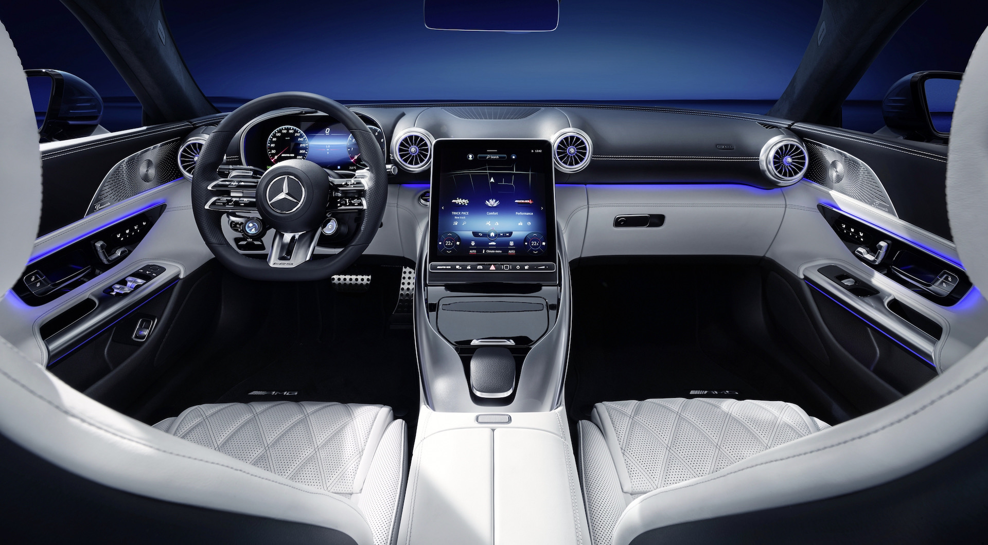 Mercedes-Benz reveals 2022 AMG SL 2+2 interior