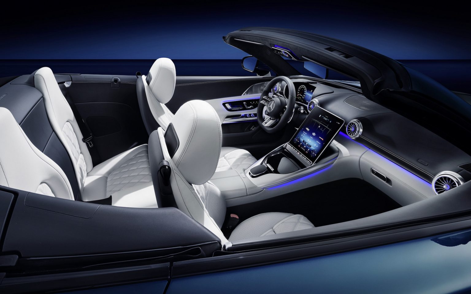 MercedesBenz reveals 2022 AMG SL 2+2 interior PerformanceDrive