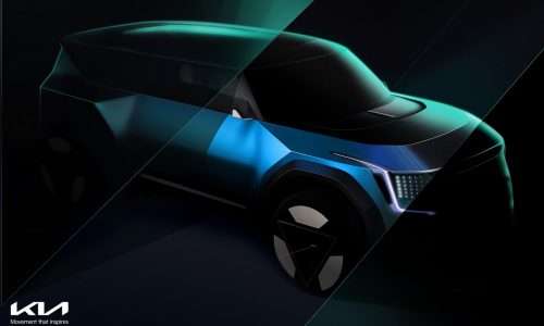 Kia EV9 concept previewed again, reveals chunky design