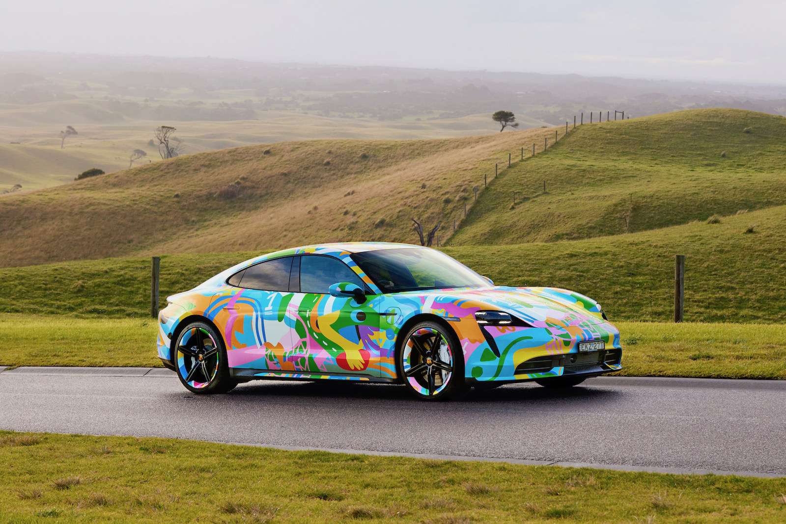 Porsche Australia commissions Taycan art car, NFTs up for auction