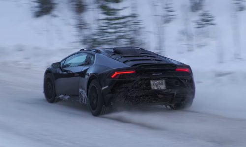 Lamborghini ‘Sterrato’ off-road Huracan prototype spotted (video)