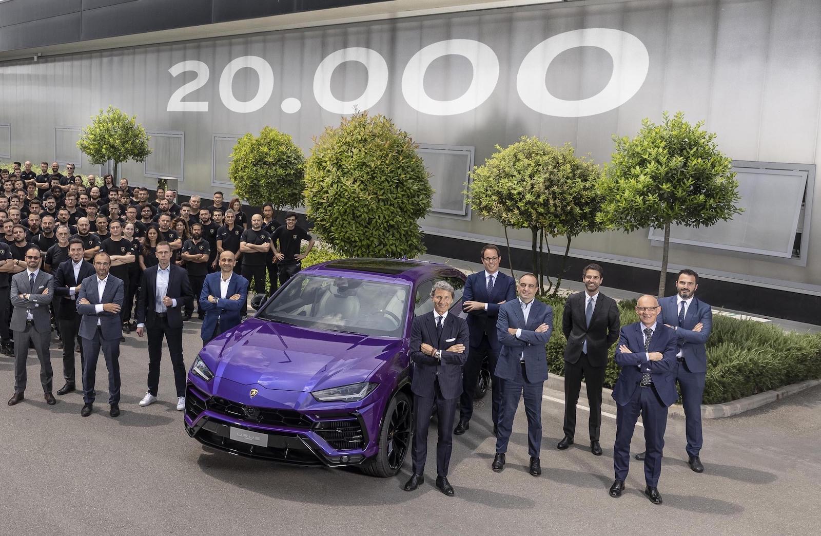 Lamborghini Urus production hits 20,000 units milestone