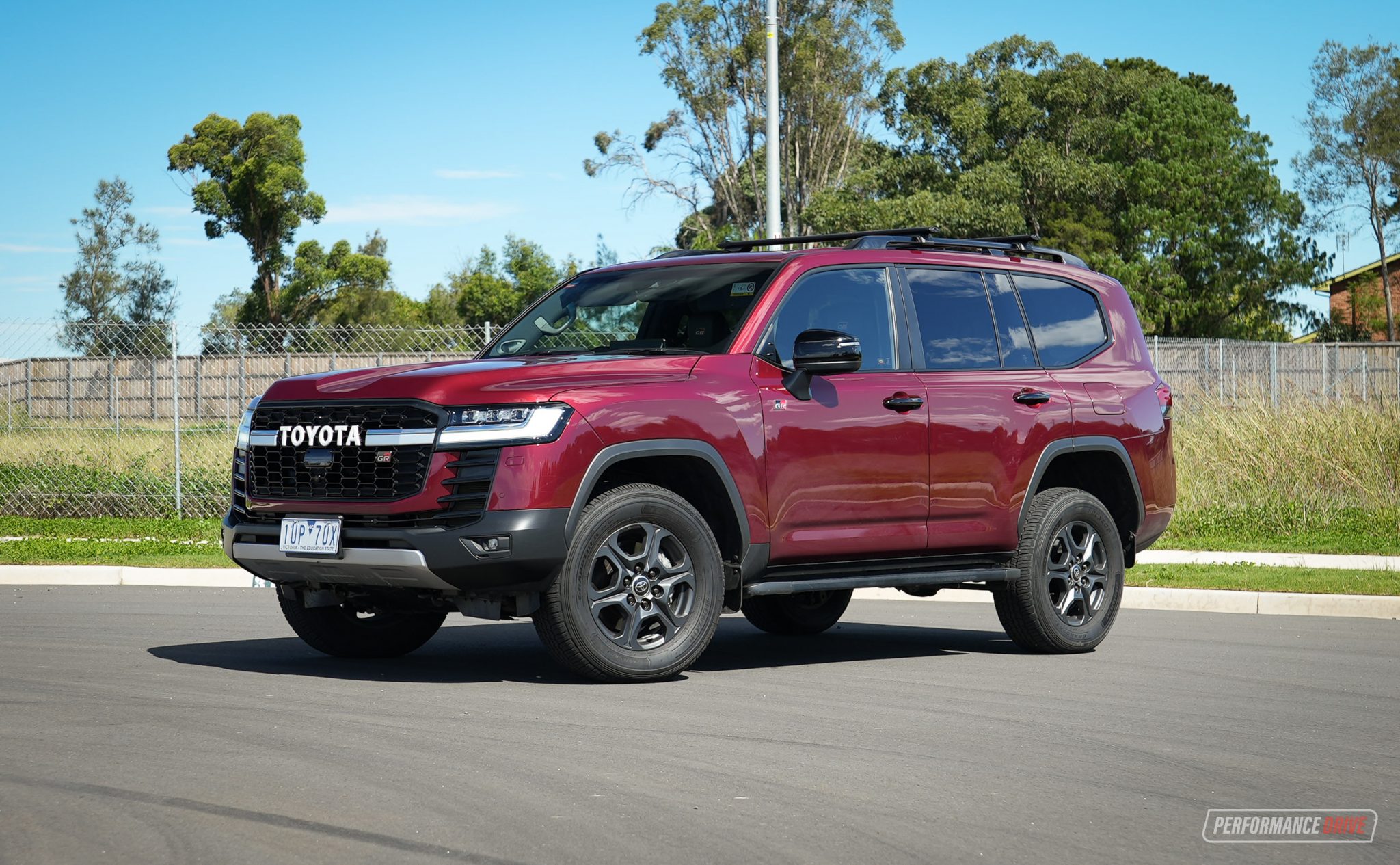 2022 Toyota LandCruiser GR Sport-Merlot Mica red – PerformanceDrive