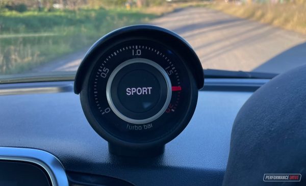 2022 Abarth 595 Competizione-boost gauge – PerformanceDrive