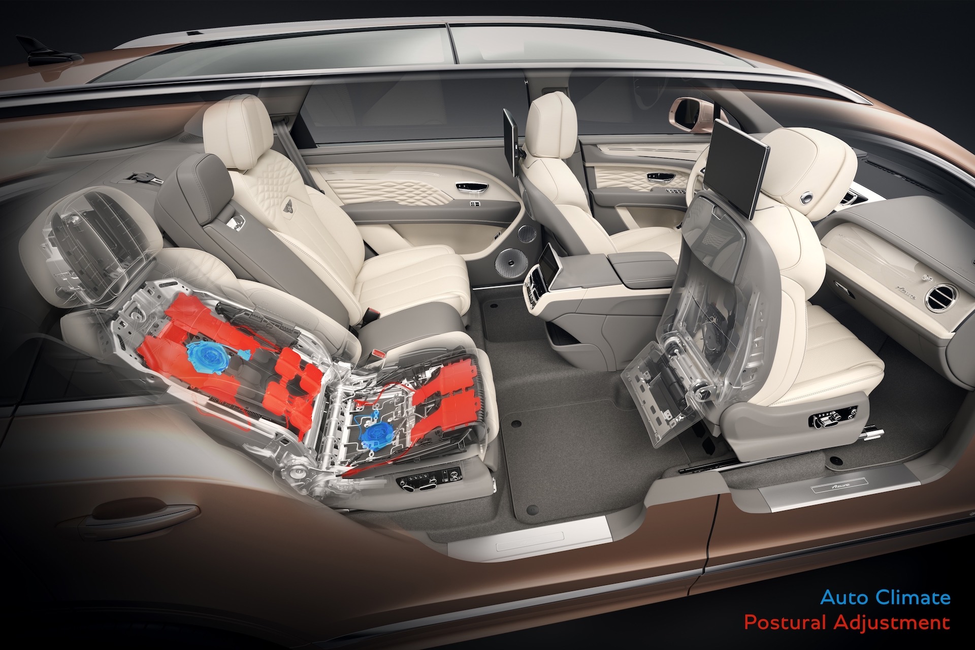 Bentley unveils Airline Seat specification for Bentayga, world-first tech
