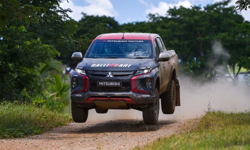 Ralliart Mitsubishi Triton completes first test head AXCR rally