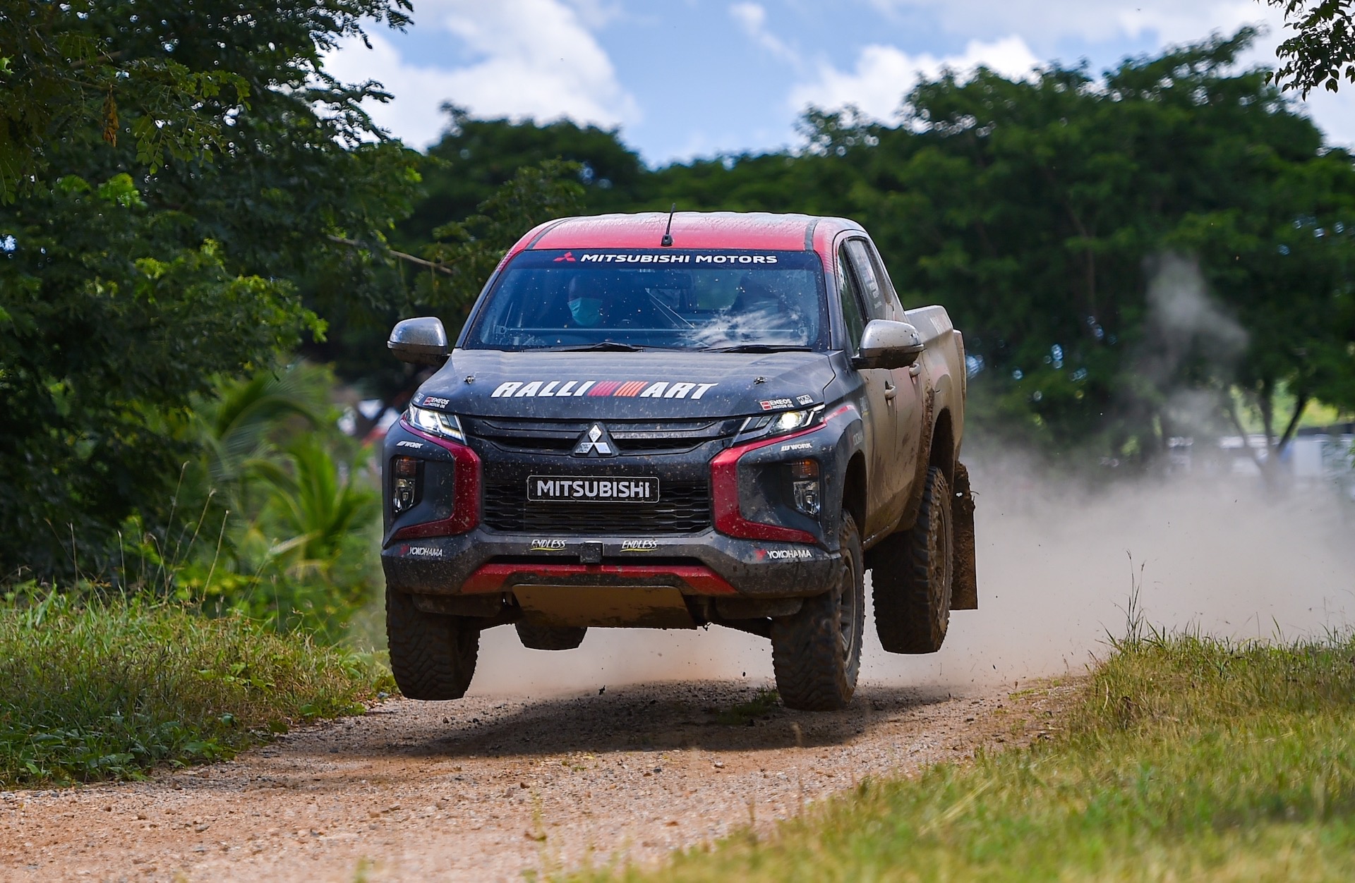 Ralliart Mitsubishi Triton completes first test head AXCR rally