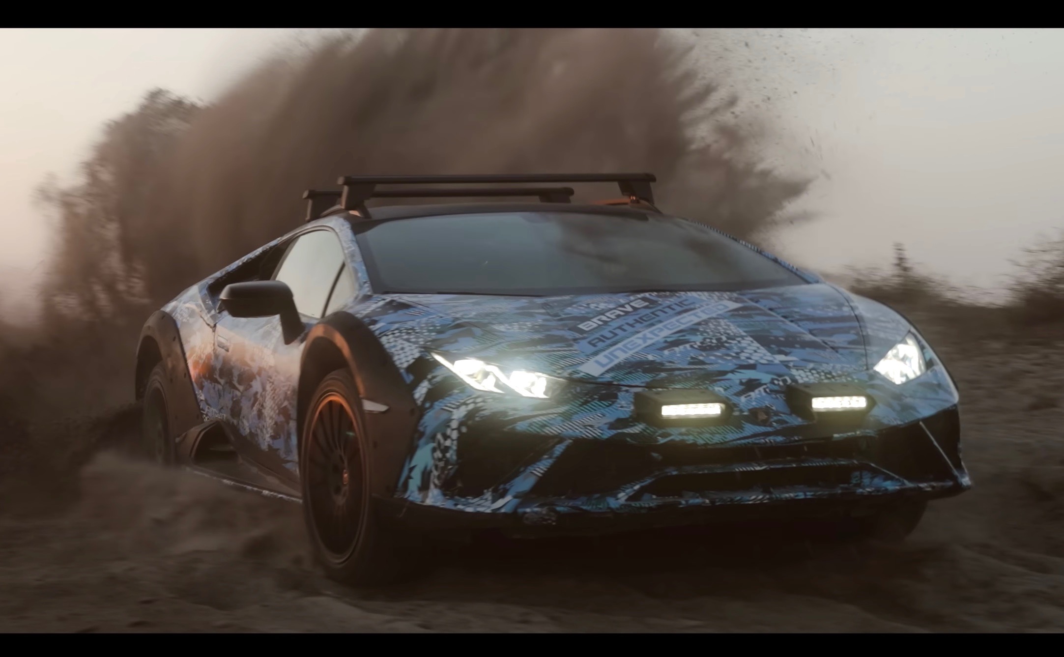 Lamborghini Huracan Sterrato off-roader previewed (video)