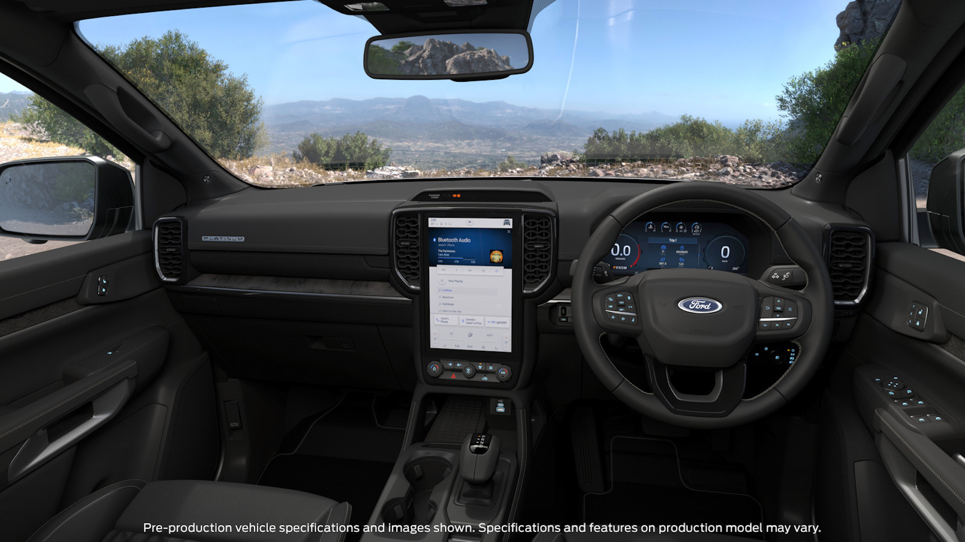 2023 Ford Ranger Platinum – interior – PerformanceDrive